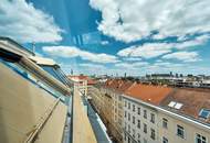 TRAUMBLICK und kuschliger KAMIN! Dachgeschoß-Maisonette mit 3 Terrassen! Garagenkauf im Haus möglich