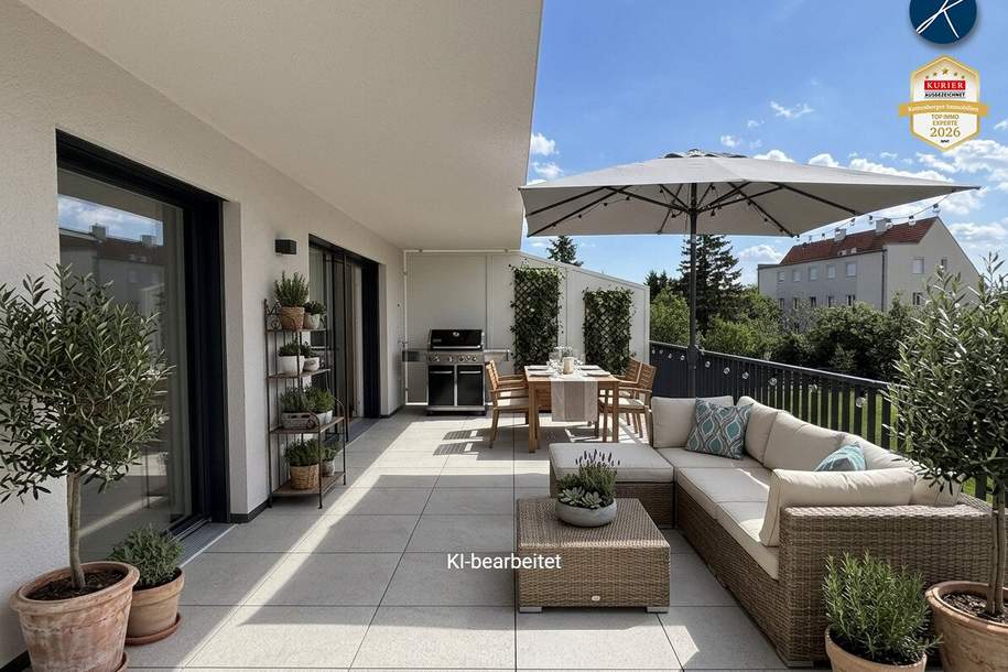 OPEN HOUSE am 18. September: 2-Zimmer Wohnung mit 25m² Balkon (Top 6) - Erstbezug!, Wohnung-kauf, 469.000,€, 3500 Krems an der Donau(Stadt)