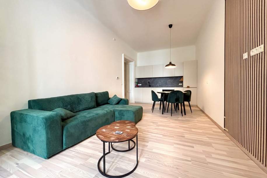 Möbliert + saniert I Pendler, Expats, Projektarbeiter! I U1 und 13A direkt vorm Haus - Hofruhelage - Top-Infrastruktur - Hauptbahnhof, Wohnung-miete, 1.489,40,€, 1040 Wien 4., Wieden