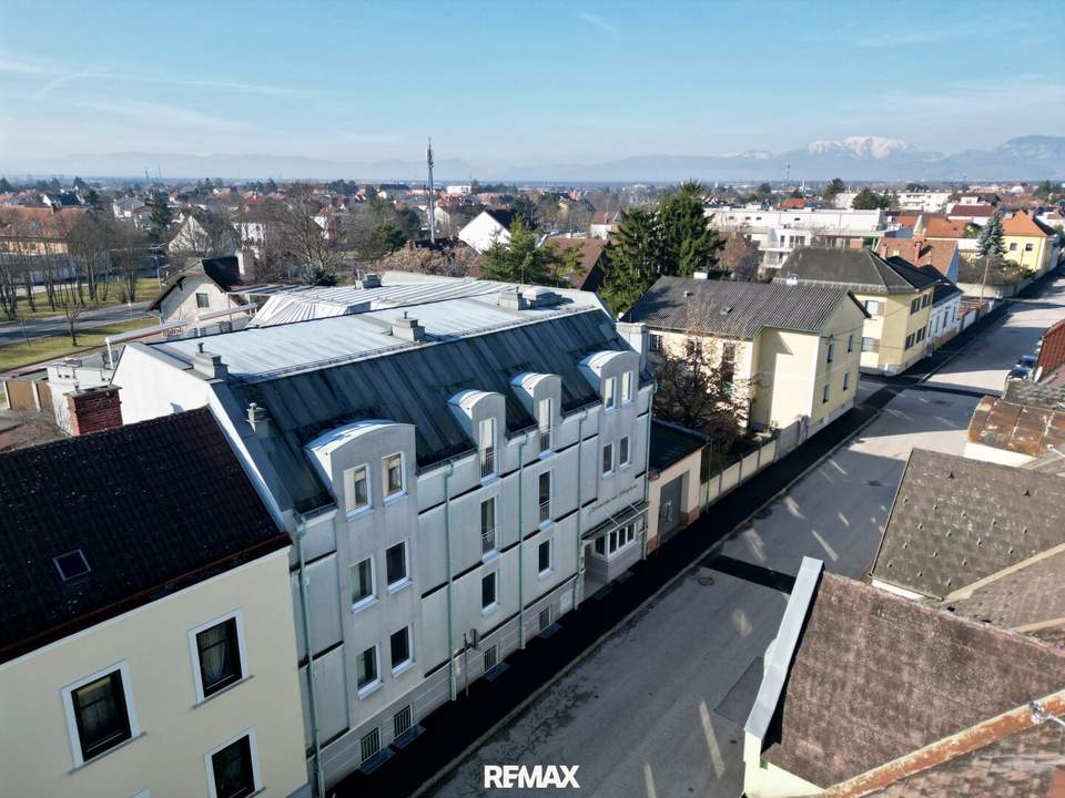 Ehemaliges Seniorenheim, gewerbliche Widmung, große Dachterrasse & 16 Garagen in Wiener Neustadt – Top Chance!