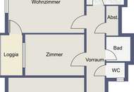 Sanierungsbedürftige 3-Zi-Wohnung mit Loggia in Salzburg-Lehen
