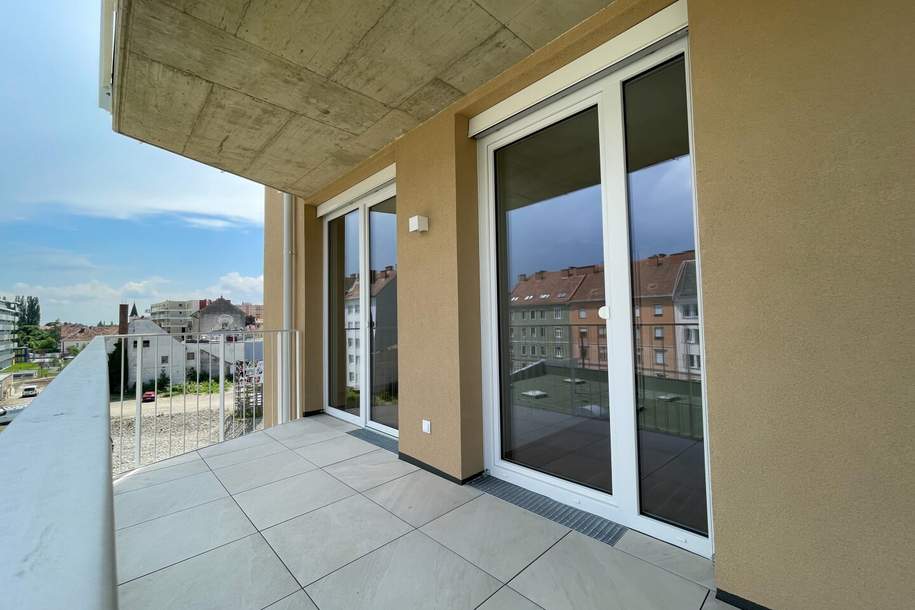 Moderne 2-Zimmer-Wohnung mit Innenhof-Balkon nahe Augarten, Wohnung-miete, 698,99,€, 8020 Graz(Stadt)