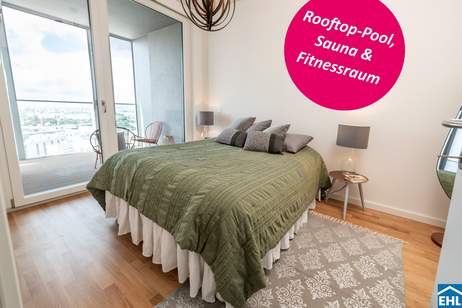 Exklusive 2-Zi.-Wohnung mit Loggia & Sauna bei der U1, Wohnung-miete, 899,00,€, 1220 Wien 22., Donaustadt