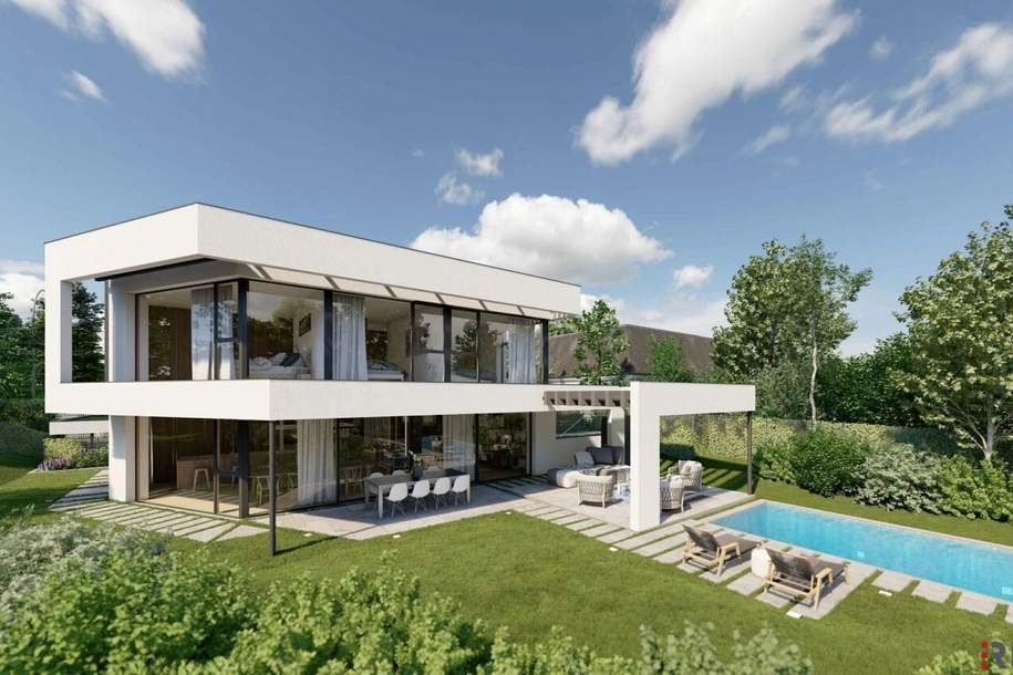 Grundstück für Villa mit Baubewilligter Planung, Grund und Boden-kauf, 650.000,€, 2380 Mödling