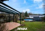 Unterkellerter Bungalow mit traumhaftem Garten u. Doppelgarage in zentraler Lage!