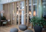 TOP-Ausblick: City mit Stephansdom, Donaukanal, Prater. Concierge, Party & BBQ Lounge, Pool usw.