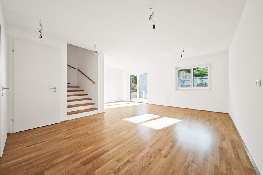 Fertiggestellt &amp; bezugsbereit | 5-Zimmer Neubau-Reihenhaus mit ca. 50m² Eigengarten | Hofruhelage | Luftwärmepumpe, Haus-kauf, 519.000,€, 2000 Korneuburg