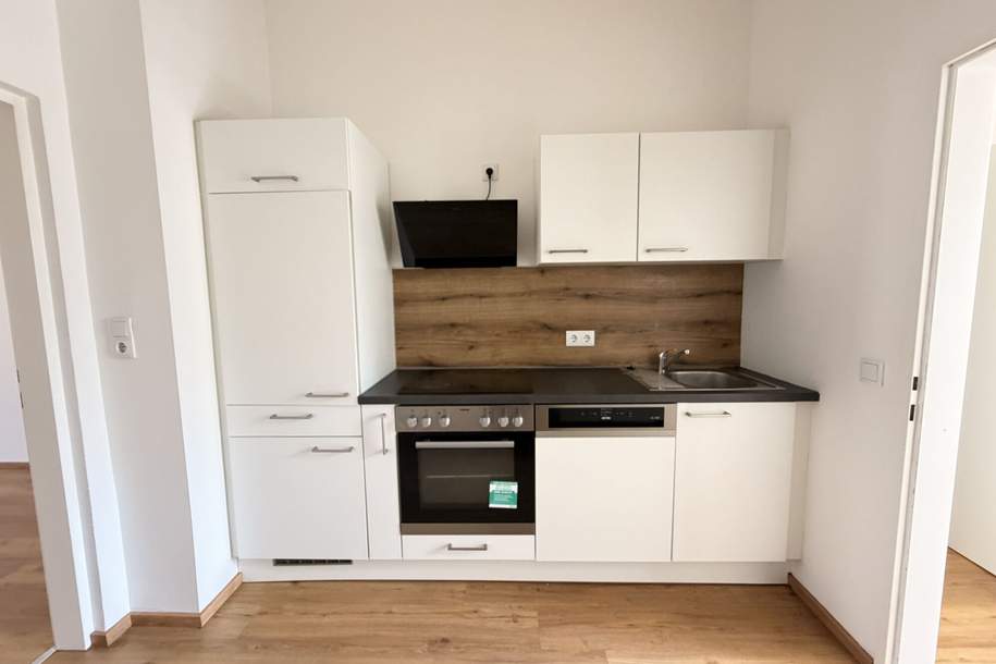 Lichtdurchflutete 33 m² Kleinwohnung mit Küche in Puntigam, Wohnung-miete, 565,57,€, 8055 Graz(Stadt)