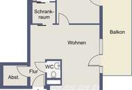 2-Zimmer-Wohnung mit Balkon