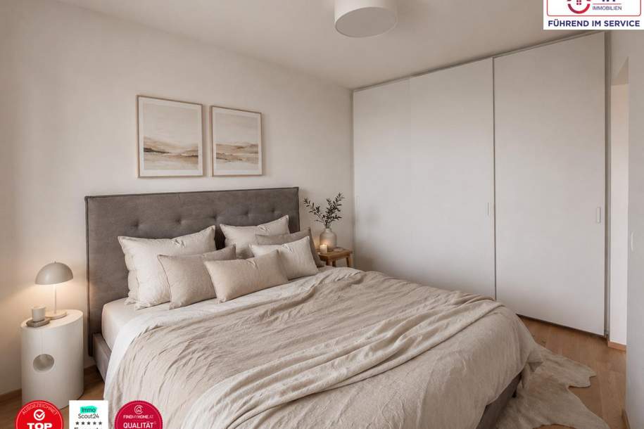 Sonniger Balkon &amp; Garagenplatz | Moderne 2-Zimmer-Neubauwohnung, Wohnung-kauf, 399.000,€, 1230 Wien 23., Liesing