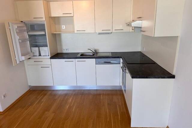 2-Zimmer-Wohnung Neubau inkl Komplettküche, Balkon Außenflächen und Kellerabteil - Kagraner Platz U1 vor der Türe / Aussicht Wiener Hausberge /, Wohnung-miete, 1.059,00,€, 1220 Wien 22., Donaustadt