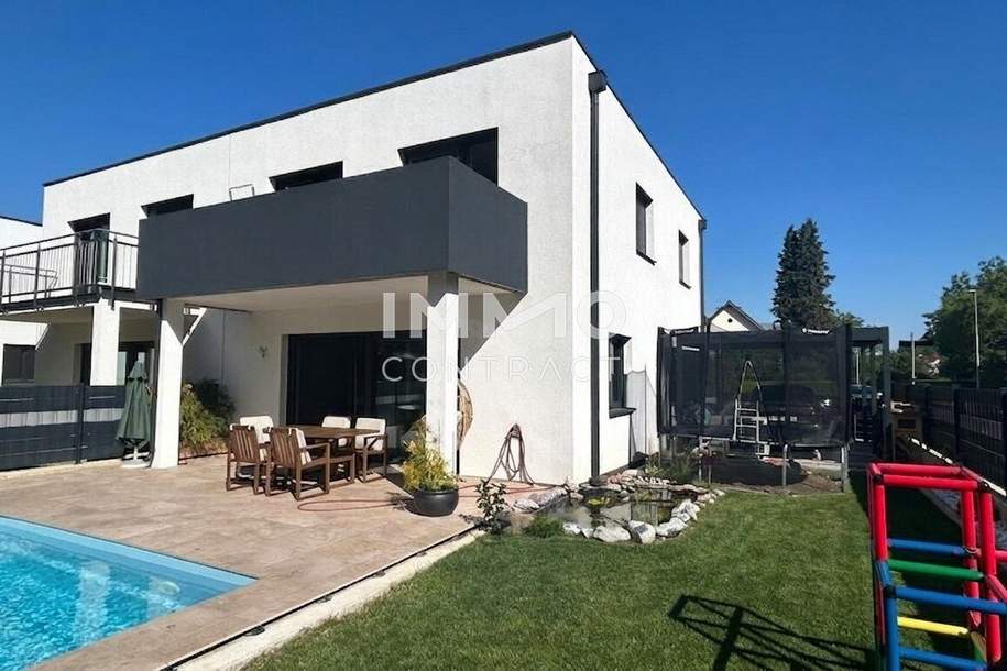 Neuwertige Eckdoppelhaushälfte mit Pool und 10 KV Photovoltaikanlage, Haus-kauf, 499.000,€, 3270 Scheibbs