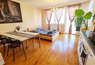 TERRASSENHIT, LORYSTRASSE, vermietete 50 m2 Neubau mit 38 m2 Terrasse, 2 Zimmer, Komplettküche, Duschbad, Parketten, 4. Liftstock