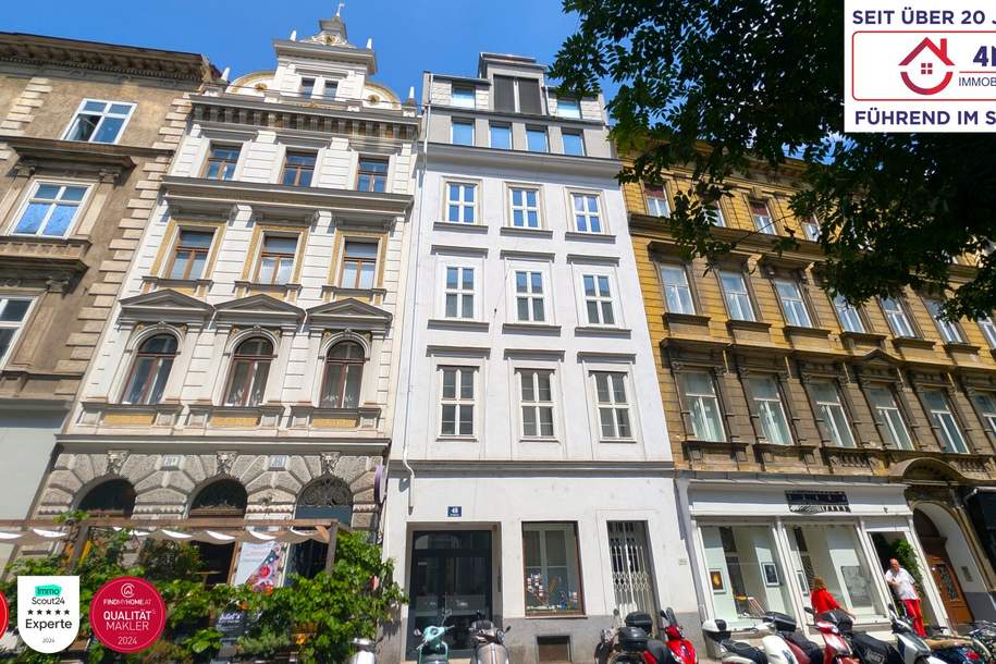 Nähe MuseumsQuartier Stilvolle Altbaugarçonnière im Herzen des 7. Bezirks, Wohnung-kauf, 179.000,€, 1070 Wien 7., Neubau