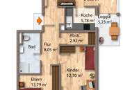 Komfortables Wohnen mit Lebensqualität – großzügige 3-Zimmer-Wohnung in Bad Ischl, Kaltenbach
