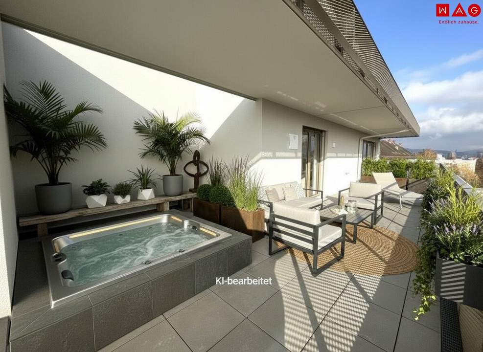 Dachterrassenwohnung mit beeindruckendem Ausblick - Wohntraum auf höchstem Niveau!