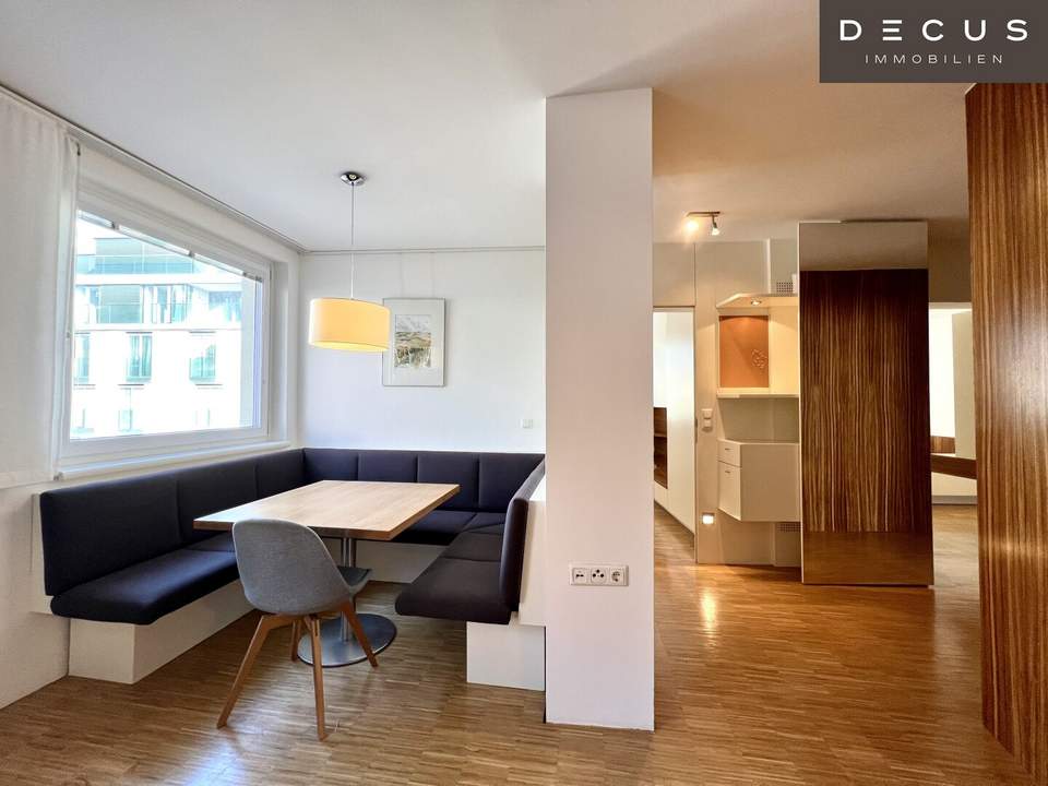 GENIALE RAUMAUFTEILUNG | 3 ZIMMERWOHNUNG | MIT STELLPLATZ IM HOF | ELEGANT MÖBLIERT | RODLERGASSE