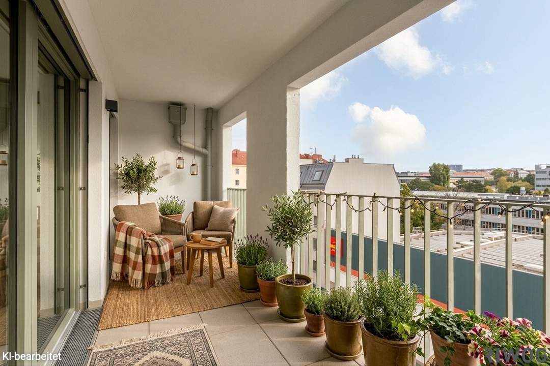 EINZIEHEN UND WOHLFÜHLEN | ERSTBEZUG | 3-Zimmer Neubau mit ca. 8 m² Loggia | Fernwärme | TG-Stellplatz optional | Nachhaltiges Wohnbauprojekt