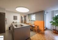 Architektenwohnung in Gersthof – 3 Zimmer im 1. Stock mit eigenem Garten, Terrasse und Loggia, Lift, offener Kamin, hochwertigster Ausstattung
