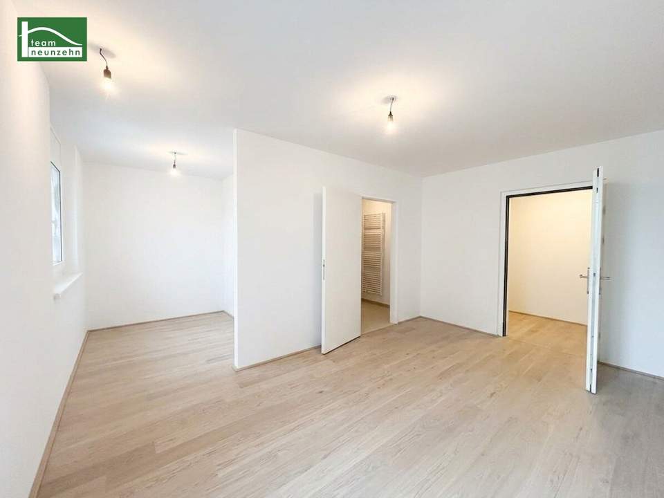 2-Zimmer-Erstbezug mit 15,50 m² Terrasse – Wohnen nahe der Alten Donau