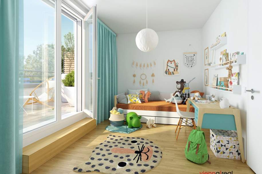 STADT KÜSST LAND - Neu errichtete Reihenhäuser - 4-5 Zimmer, Eigengarten, Terrasse, Photovoltaik, Wärmepumpe und KFZ-Stellplatz am ländlichen Stadtrand, Haus-kauf, 645.900,€, 1210 Wien 21., Floridsdorf