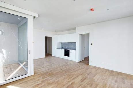 Wohnen mit Skyline-Flair – Rooftop Pool & Fitness bei der U1, Wohnung-miete, 895,00,€, 1220 Wien 22., Donaustadt