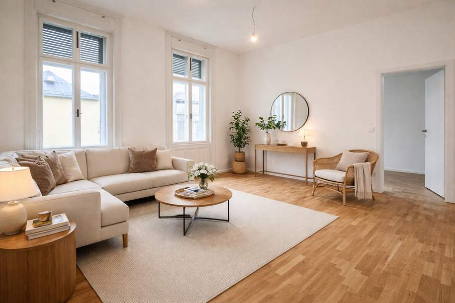 Villach - 10.Oktober-Str.18: *ERSTBEZUG nach Sanierung* 4 Zi.-Wohnung im 2.OG mit Lift (kein Balkon), Wohnung-miete, 1.500,31,€, 9500 Villach(Stadt)