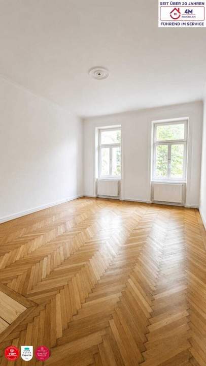 Stilvolle 3-Zimmer-Altbauwohnung mit traumhaftem Gemeinschaftsgarten in absoluter Ruhelage