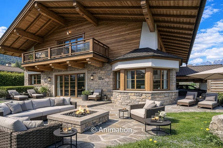 Hauptwohnsitz mit Kaiserblick in sonniger Ruhelage, Haus-kauf, 1.790.000,€, 6370 Kitzbühel