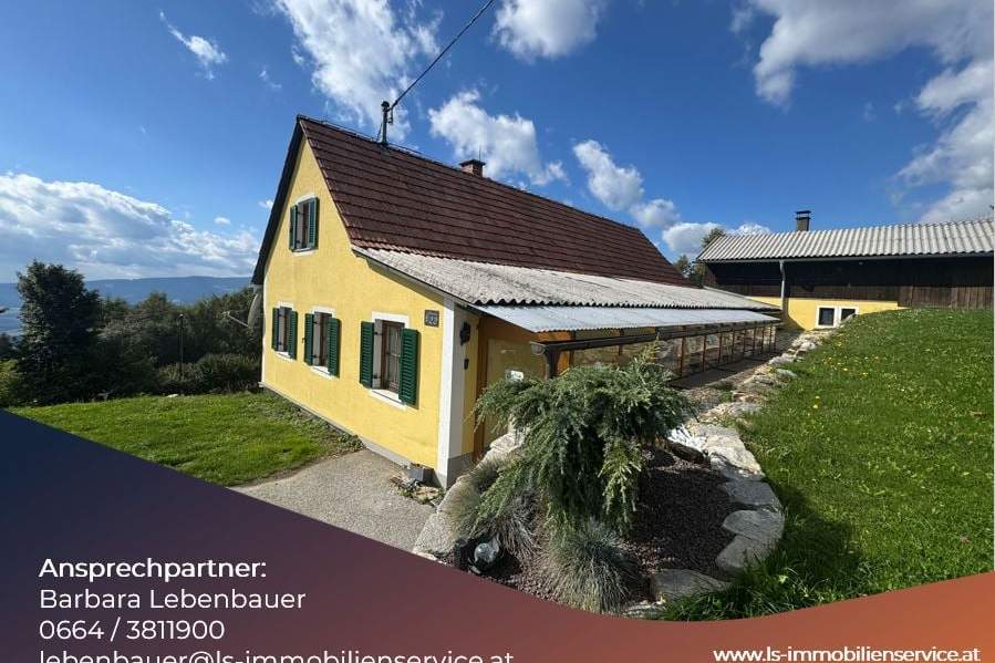 Charmantes Haus mit Aussicht in Ruhelage und großem Garten am Masenberg/Pöllauberg!, Haus-kauf, 299.000,€, 8225 Hartberg-Fürstenfeld