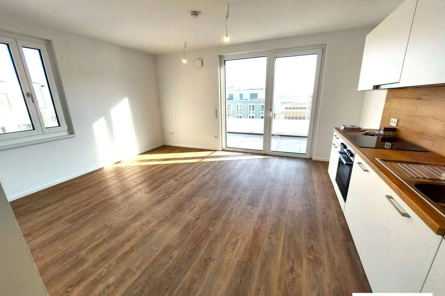 Morgensonne mit Ausblick - Ihr Wohn(t)raum im Tullnerfeld - tolle 2-Zimmer-Terrassenwohnung / Neubau / topmodern / Erstbezug - Tiefgarage optional verfügbar!, Wohnung-miete, 760,00,€, 3451 Tulln