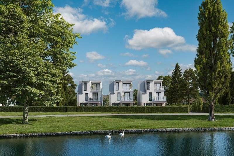 Erstbezug! Luxuriöses Einfamilienhaus auf Eigengrund - direkt an der Alten Donau!, Haus-kauf, 2.214.900,€, 1220 Wien 22., Donaustadt