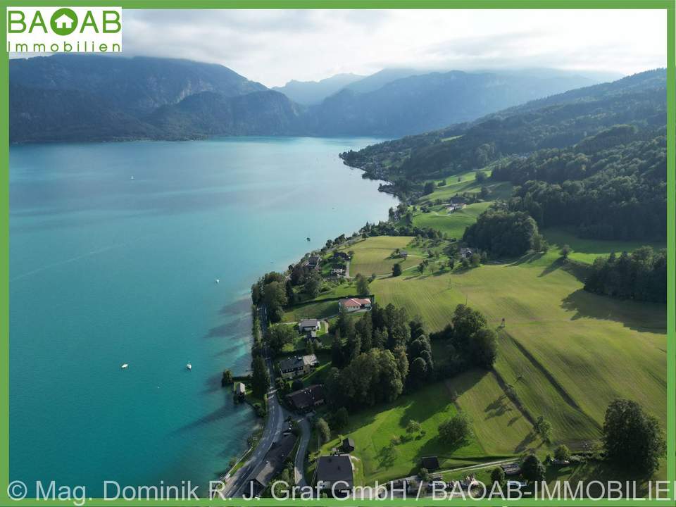 TRAUMLAGE AM ATTERSEE - UNVERBAUBARER SEEBLICK & ALTBESTAND MIT GROSSEM POTENZIAL
