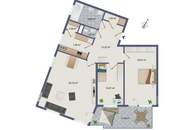 Geräumige 3-Zimmer-Wohnung mit großem Balkon in Graz/Gösting