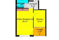 2-Zimmer-Loggia-Wohnung mit Panoramafernblick!