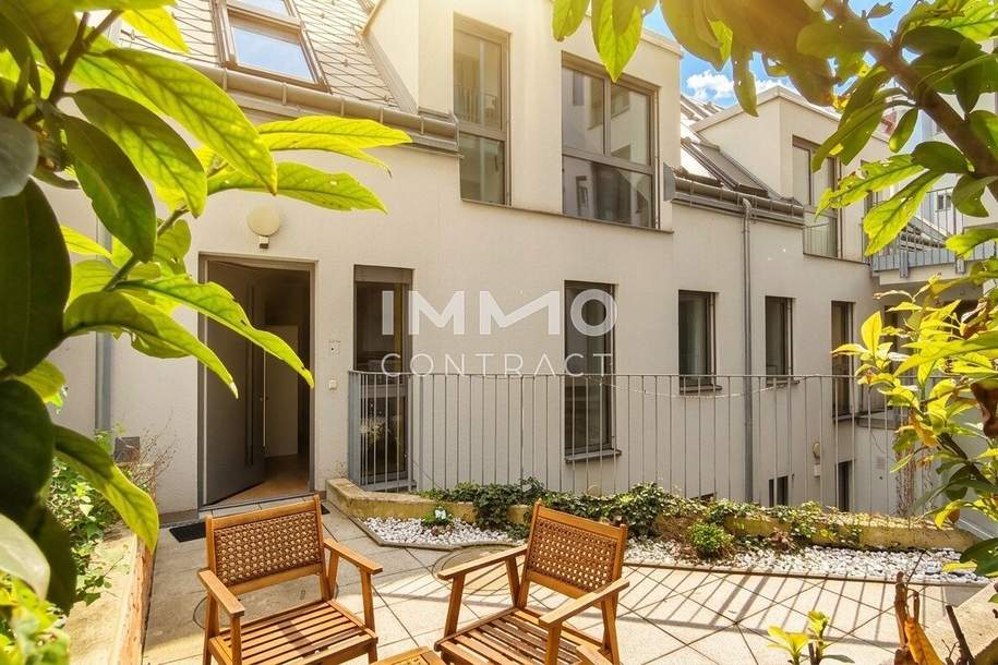 Exklusives Stadthaus mit Doppelhauscharakter – Wohnen & Arbeiten auf 239 m² und 99 m² Terrassen in Hinterhoflage, Wohnung-kauf, 1.250.000,€, 1100 Wien 10., Favoriten