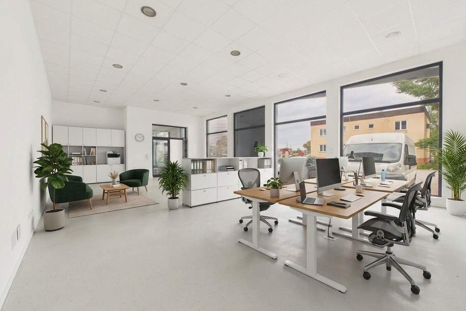 MODERNES BÜRO IN LEOPOLDSDORF – 77 m² | EBENERDIG | PARKPLATZ INKL., Gewerbeobjekt-miete, 695,25,€, 2333 Bruck an der Leitha