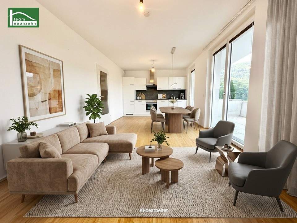 Moderner Wohnkomfort trifft auf grüne Ruhelage - Idyllische 2-Zimmer-Wohnung mit großem Balkon!