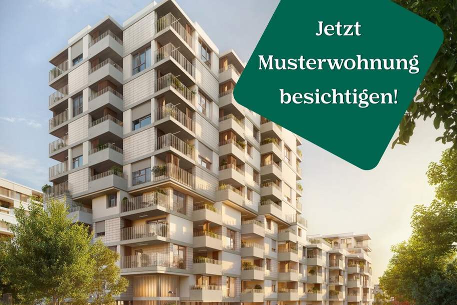 VILLAGE IM DRITTEN | Moderne 2-Zimmer Wohnung mit Loggia, Wohnung-kauf, 399.000,€, 1030 Wien 3., Landstraße