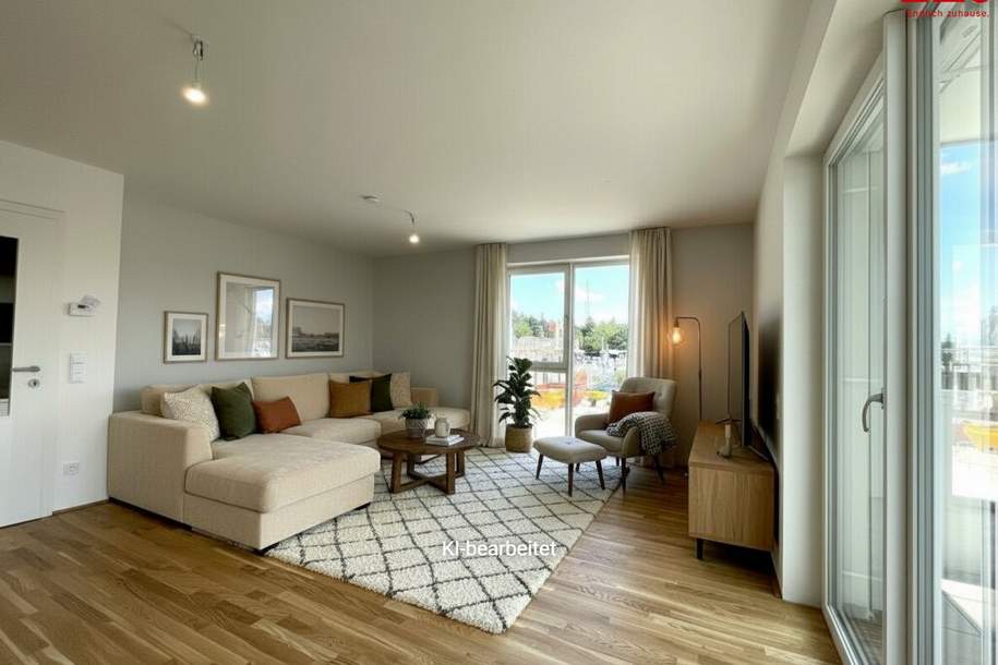 Barrierefrei zugängliche Wohnung mit hochwertiger Ausstattung im sicheren Einfamilienhausumfeld, Wohnung-kauf, 298.000,€, 4060 Linz-Land