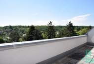 Aussergewöhnliche Dachterrassenwohnung mit Blick über Wien und Eigengarten!