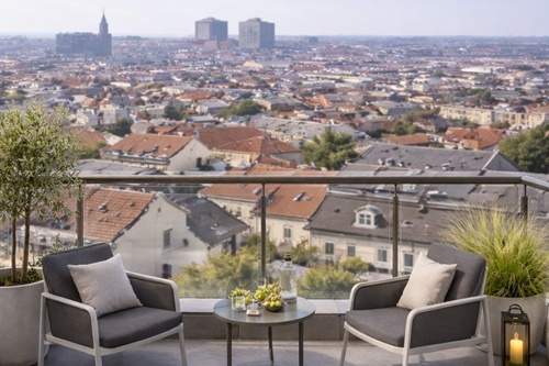 Erstbezug im Dachgeschoss mit Terrasse und atemberaubendem Weitblick, Wohnung-kauf, 699.000,€, 1120 Wien 12., Meidling