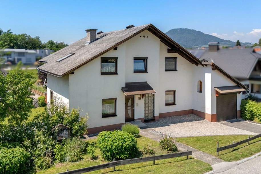 Ruhiges Wohnen mit Weitblick: Gepflegtes Haus mit zwei Wohneinheiten und sonnigem Garten in Maria Saal, Haus-kauf, 345.000,€, 9063 Klagenfurt Land