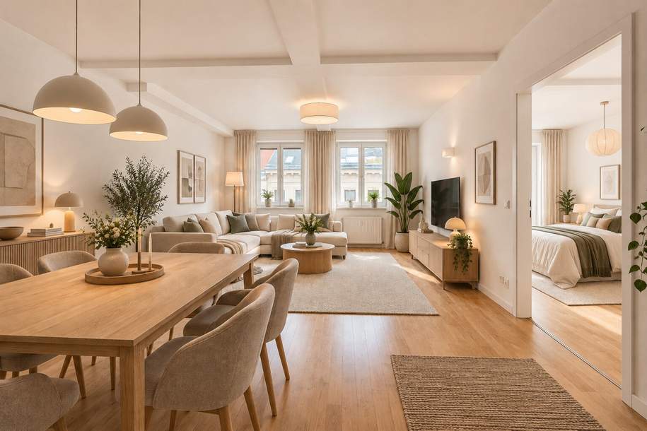 Nächst Währinger Park ! Lichtdurchflutete 2-Zimmer-Wohnung mit separater Küche | 4. OG | Viel Helligkeit und Stauraum | Sofort bezugsbereit, Wohnung-kauf, 355.000,€, 1180 Wien 18., Währing