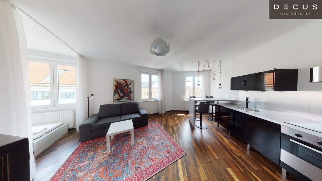 * MODERNE STADT-WOHNUNG * 7. LIFTSTOCK * TOP-LAGE * MÖBLIERT * 3D-RUNDGANG