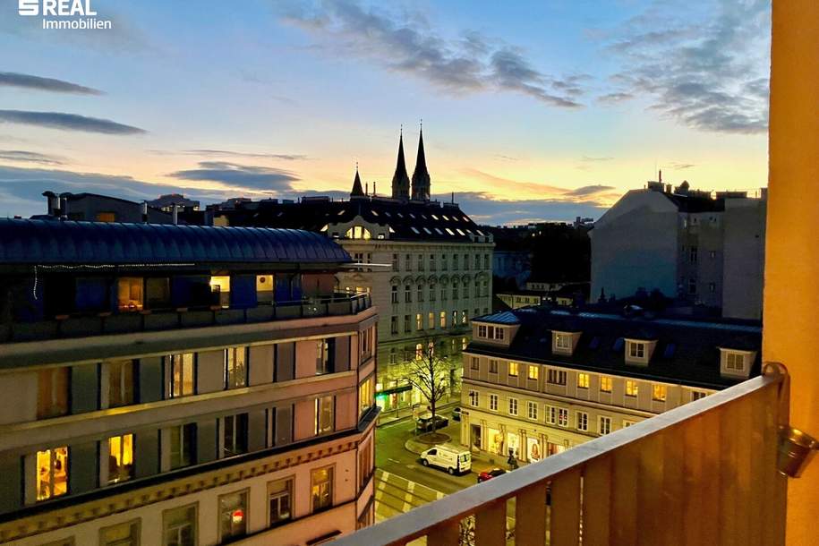 WUNDERSCHÖNE DG WOHNUNG ohne Dachschrägen mit genialem FERNBLICK, Wohnung-miete, 1.249,47,€, 1090 Wien 9., Alsergrund