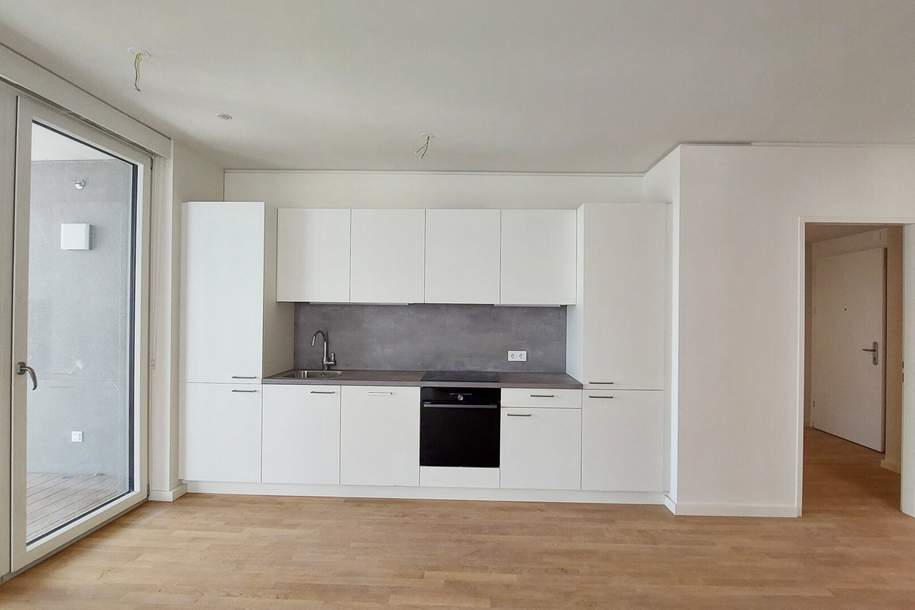 3-Zi.-Erstbezug mit Loggia & Donaublick | TOWER HOMES, Wohnung-miete, 895,00,€, 1220 Wien 22., Donaustadt