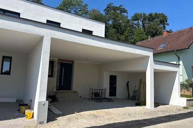 Neu gebaute Doppelhaushälfte mit großem 3fachcarport in beliebter Siedlung, Haus-kauf, 4470 Linz-Land