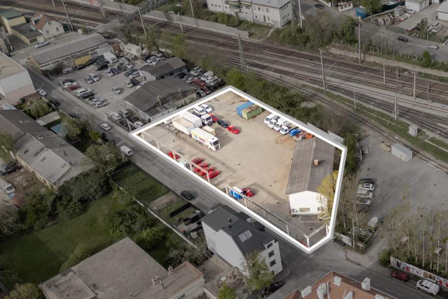 "BETRIEBSBAUGRUND – IM HERZEN VON LIESING", Gewerbeobjekt-kauf, 1.600.000,€, 1230 Wien 23., Liesing