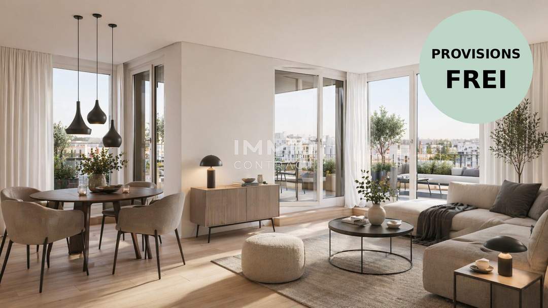 Durchdachte 3 Zimmer Wohnung mit 15m² Balkon - provisionsfreier Neubau Erstbezug in Atzgersdorf